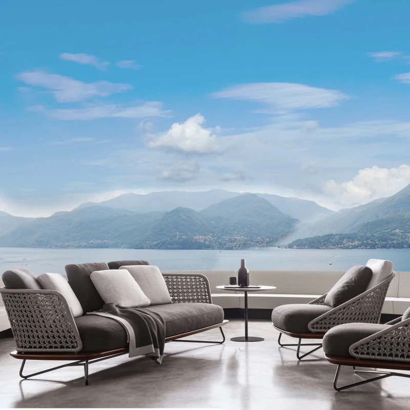 Outdoor sofa Anticorrosive wood villa courtyard garden designer balcony outdoor rattan furniture waterproof sun protection
Outdoor sofa Anticorrosive wood villa courtyard garden designer balcony outdoor rattan furniture waterproof sun protection