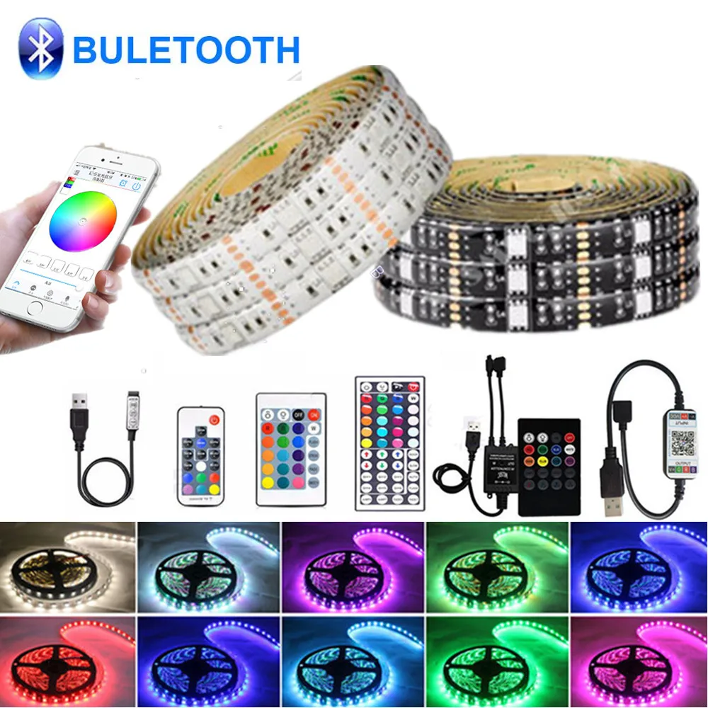 Bluetooth APP control USB LED strip Waterproof 5V RGB LED Light 5050 Flexible Led Strips TV Background Lights Tape lamp Lighting
Bluetooth APP control USB LED strip Waterproof 5V RGB LED Light 5050 Flexible Led Strips TV Background Lights Tape lamp Lighting