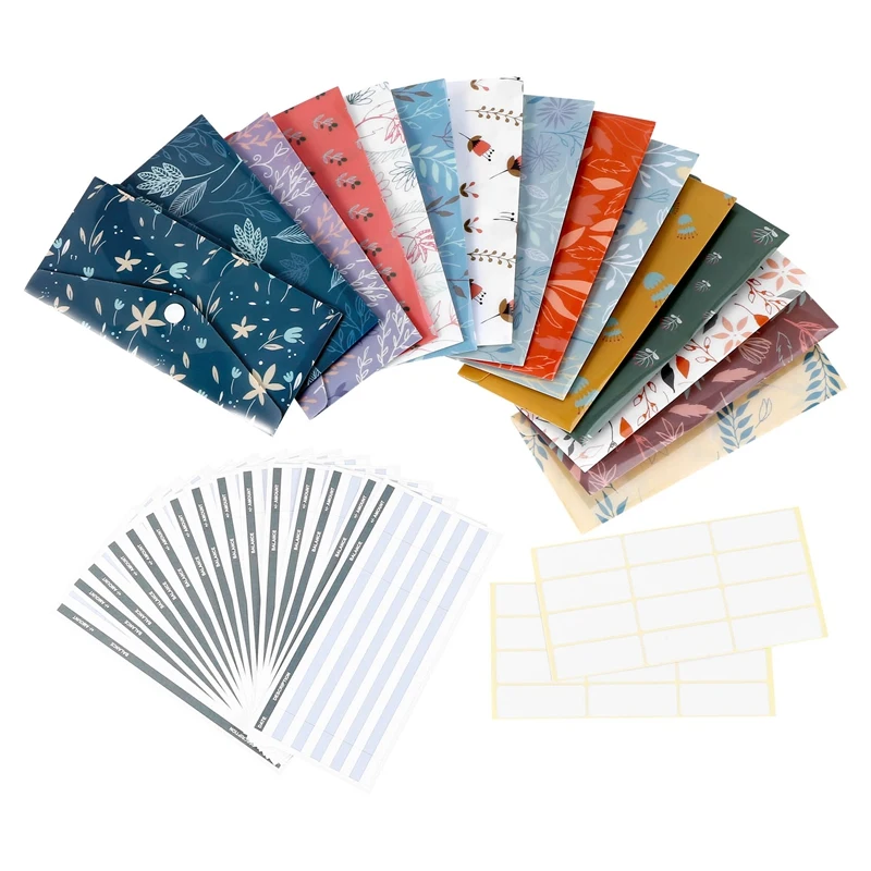 Cash Envelope System, 15 Waterproof Reusable Plastic Budget Envelopes, 15 Budget Sheets And 24 Stickers For Budgeting
Cash Envelope System, 15 Waterproof Reusable Plastic Budget Envelopes, 15 Budget Sheets And 24 Stickers For Budgeting
