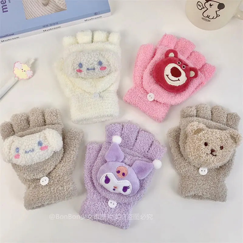 Kawaii Sanrio Cinnamoroll Hello Kitty Plush Floor Finger Gloves Cute Animation Warm Flap Gloves Girl's Birthday Christmas Gift
Kawaii Sanrio Cinnamoroll Hello Kitty Plush Floor Finger Gloves Cute Animation Warm Flap Gloves Girl's Birthday Christmas Gift
