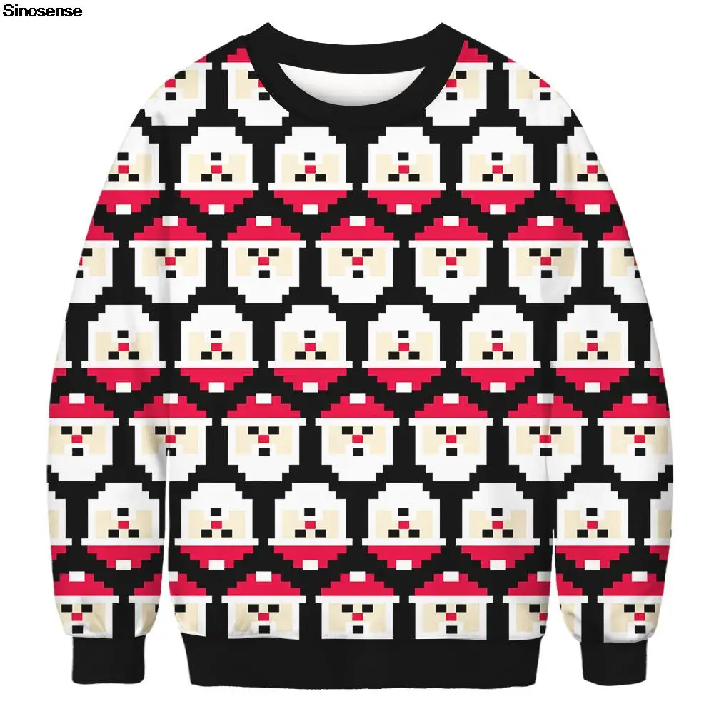 Men Women Santa Ugly Christmas Sweater 3D Funny Printed New Year Eve Holiday Party Crewneck Sweatshirt Pullover Xmas Jumper Tops
Men Women Santa Ugly Christmas Sweater 3D Funny Printed New Year Eve Holiday Party Crewneck Sweatshirt Pullover Xmas Jumper Tops