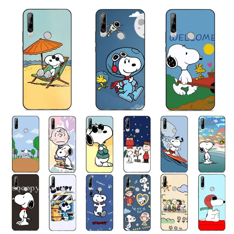 

BANDAI Cute Snoopy Dog Phone Case for Huawei Y 6 9 7 5 8s prime 2019 2018 enjoy 7 plus
