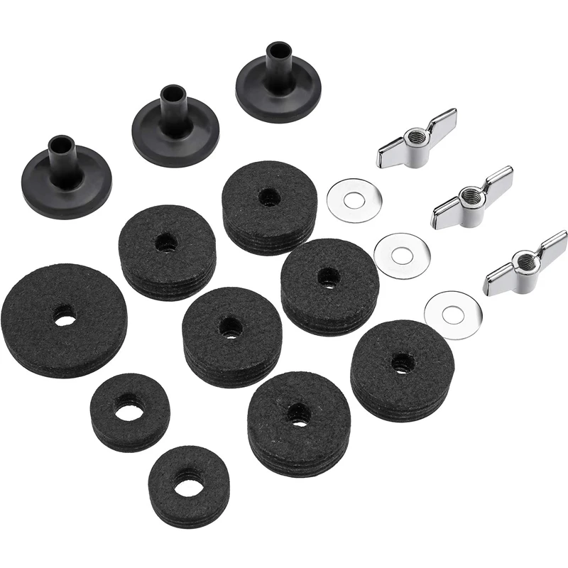 18 Pieces Cymbal Replacement Accessories Cymbal Felts Hi-Hat Clutch Felt Hi Hat Cup Felt Cymbal Sleeves With Base Wing Nuts And
18 Pieces Cymbal Replacement Accessories Cymbal Felts Hi-Hat Clutch Felt Hi Hat Cup Felt Cymbal Sleeves With Base Wing Nuts And
