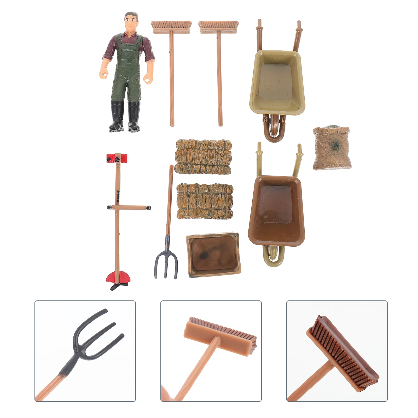 Farm Miniature Model Tool Tools Simulation Playset Play Mini Toy Set Garden Scene Toddler Barnyard Ornament Implement Figurines
Farm Miniature Model Tool Tools Simulation Playset Play Mini Toy Set Garden Scene Toddler Barnyard Ornament Implement Figurines