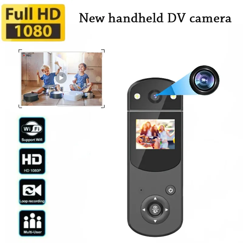 D2 Mini Camera Handheld 1080P Multi-function Sports DV Cam Professional Portable Body Camcorder Meeting Long Battery Life
D2 Mini Camera Handheld 1080P Multi-function Sports DV Cam Professional Portable Body Camcorder Meeting Long Battery Life