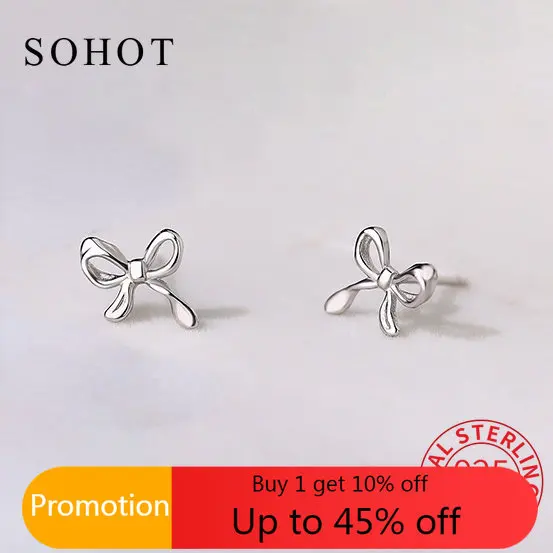 Женские серьги-гвоздики из серебра 925 пробы, с бантом
Женские серьги-гвоздики из серебра 925 пробы, с бантом