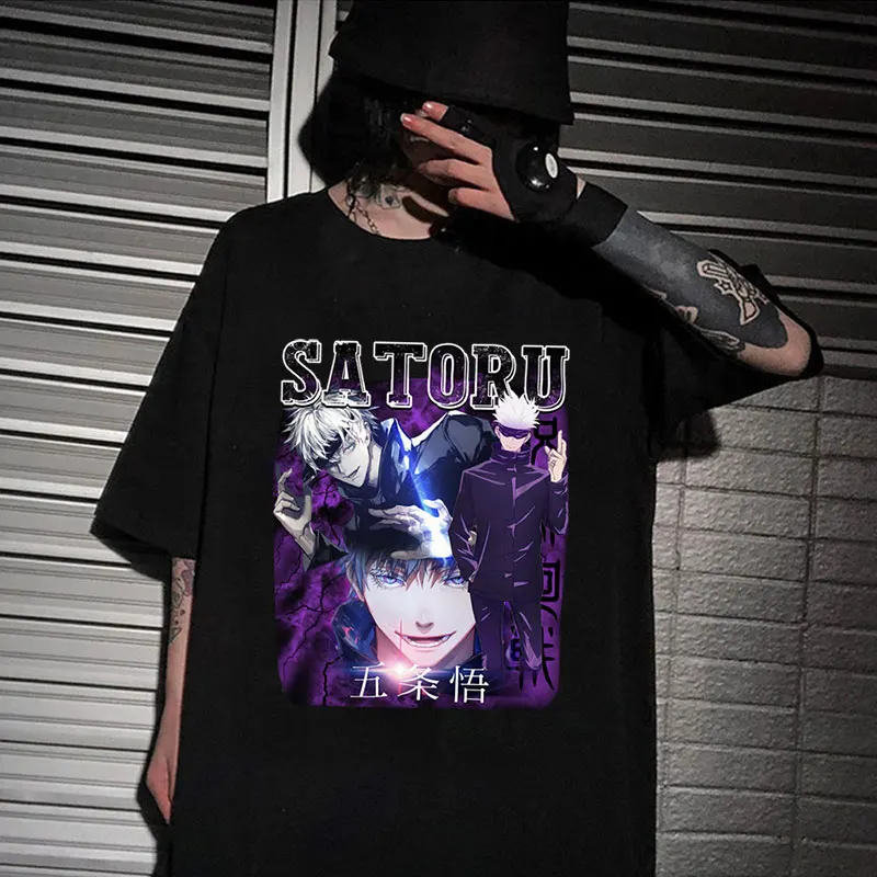 Japan Anime Jujutsu Kaisen T Shirt Gojo Satoru Manga T Shirts Oversized 100% Cotton Harajuku Men Women Casual T-Shirt Streetwear
Japan Anime Jujutsu Kaisen T Shirt Gojo Satoru Manga T Shirts Oversized 100% Cotton Harajuku Men Women Casual T-Shirt Streetwear
