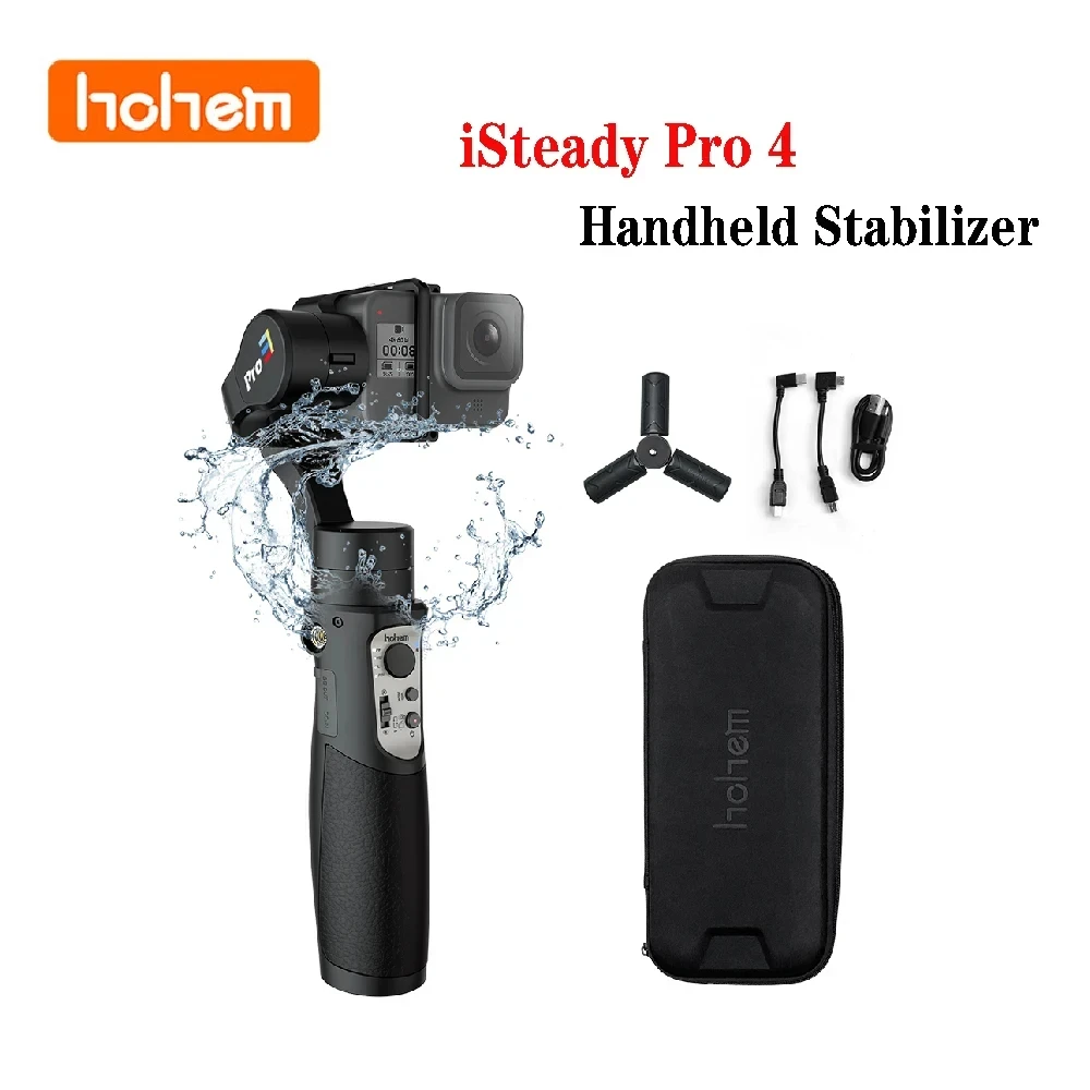 

Hohem iSteady Pro 4 карданный стабилизатор 3-осевой ручной карданный стабилизатор для экшн-камеры GoPro 11 Gopro Hero 10 9 8 7 6 5 Osmo Action