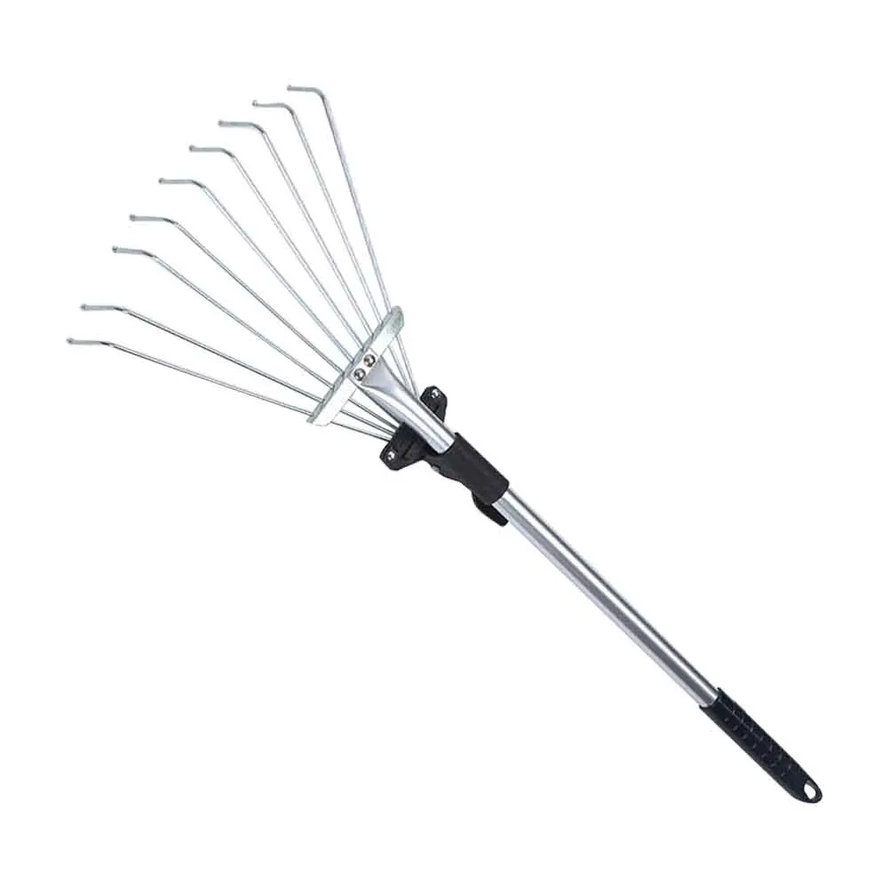 Agriculture Collect Loose Debris Hand Tool Fan Broom Portable Stainless Steel Lightweight Home 9 Teeth Yards Garden Rake Lawns
Agriculture Collect Loose Debris Hand Tool Fan Broom Portable Stainless Steel Lightweight Home 9 Teeth Yards Garden Rake Lawns
