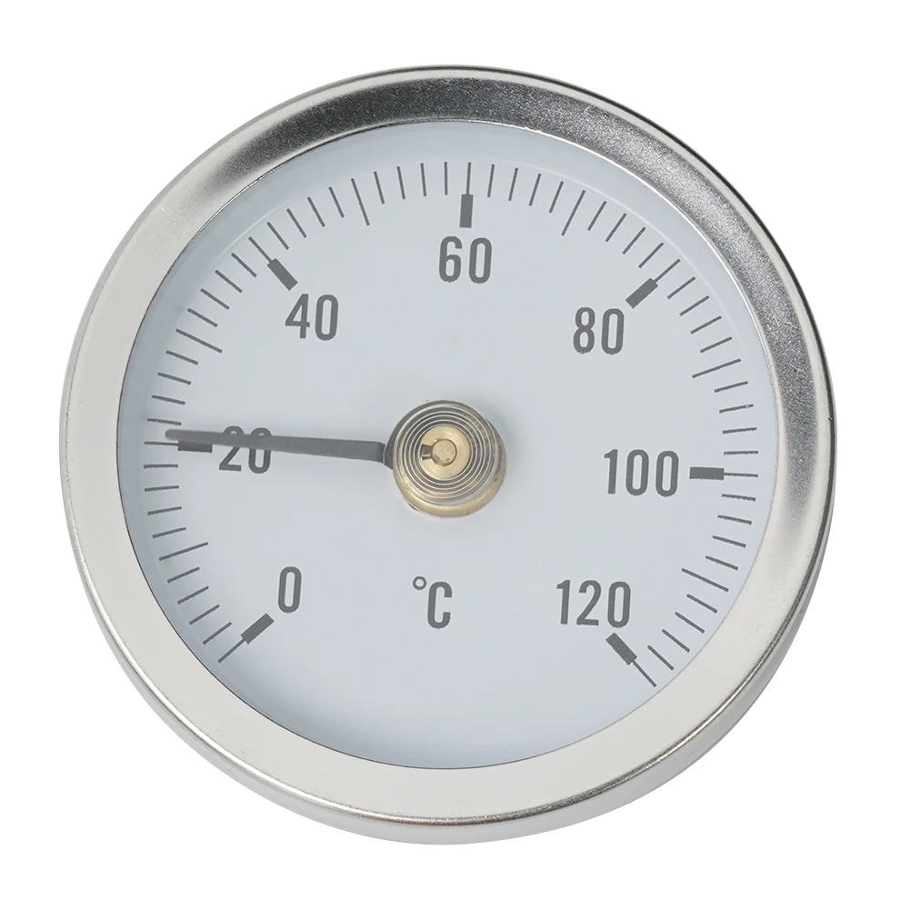 Bimetal Pipe Thermometers Industrial Pipeline Measuring Rohrthermometer 0-120℃ 63mm Galvanized Steel Heating Pipe
Bimetal Pipe Thermometers Industrial Pipeline Measuring Rohrthermometer 0-120℃ 63mm Galvanized Steel Heating Pipe
