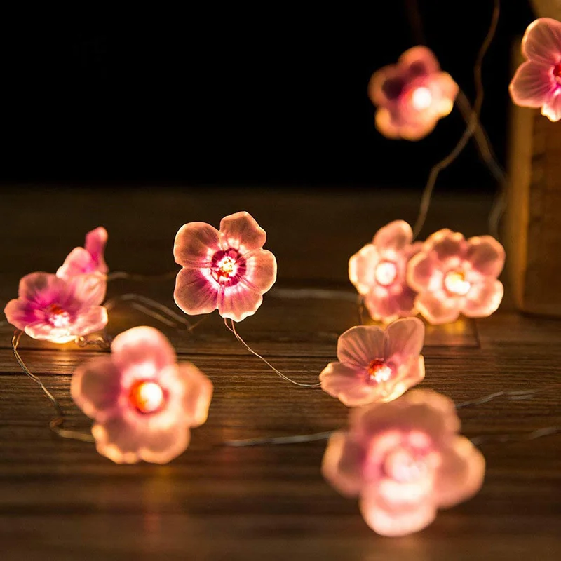 LED battery peach blossom cristmas ligths outdoor plum blossom garden decoration flower shape flash string lights light string
LED battery peach blossom cristmas ligths outdoor plum blossom garden decoration flower shape flash string lights light string