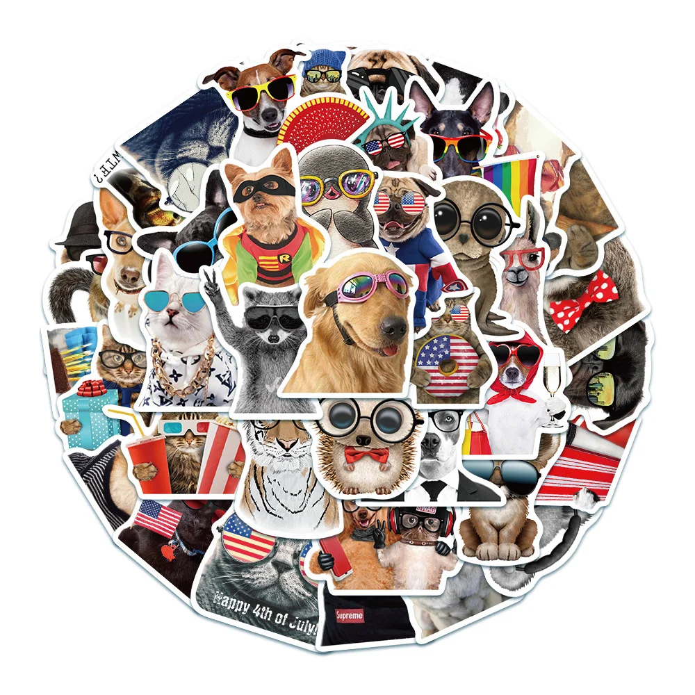 10/30/50PCS Cartoon Cute Animals with Glasses Series Stickers for Journal Luggage Laptop IPad Cup Waterproof Stickers Wholesale
10/30/50PCS Cartoon Cute Animals with Glasses Series Stickers for Journal Luggage Laptop IPad Cup Waterproof Stickers Wholesale