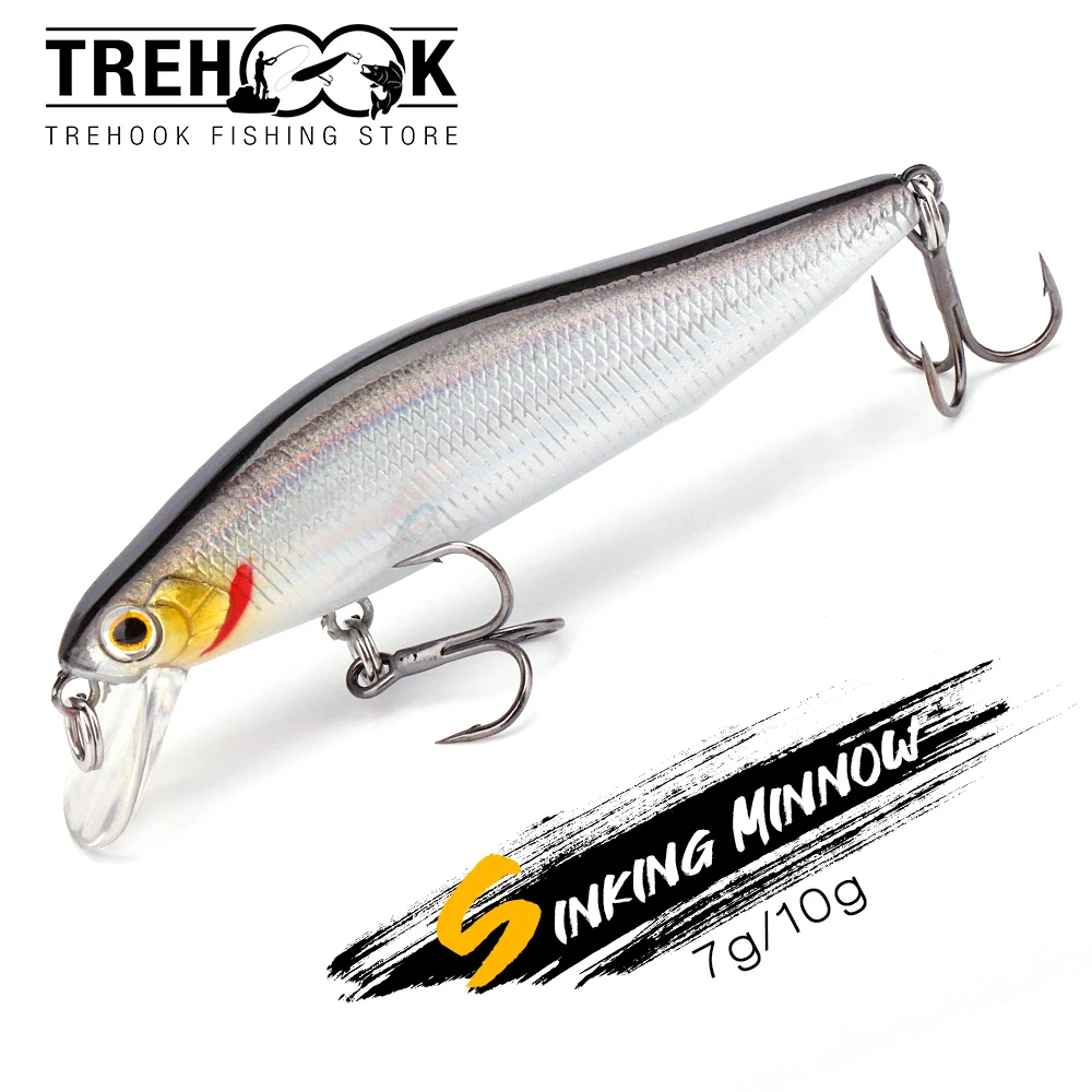 Fishing Lures Sinking Minnow 7g/10g Lifelike Skin for Pike Fishing Bait Streamline Body
Fishing Lures Sinking Minnow 7g/10g Lifelike Skin for Pike Fishing Bait Streamline Body