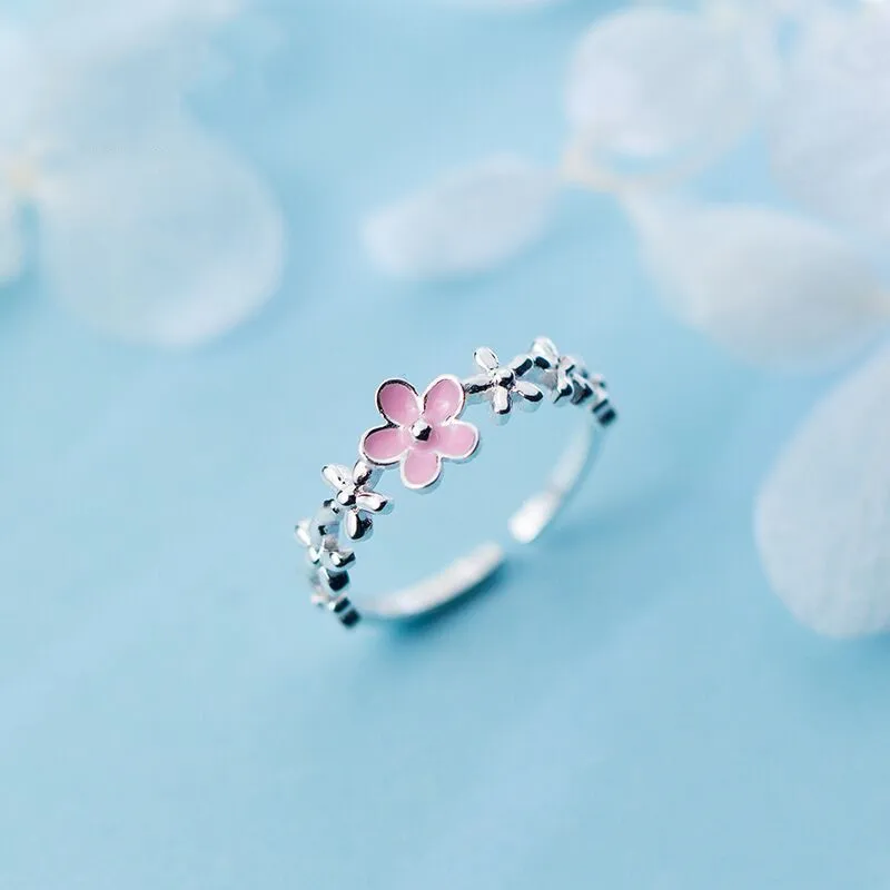 VENTFILLE Silver Color Pink Flower Open Ring for Women Confidante Birthday Party Gift Sweet Charm Romantic Jewelry Dropshipping
VENTFILLE Silver Color Pink Flower Open Ring for Women Confidante Birthday Party Gift Sweet Charm Romantic Jewelry Dropshipping