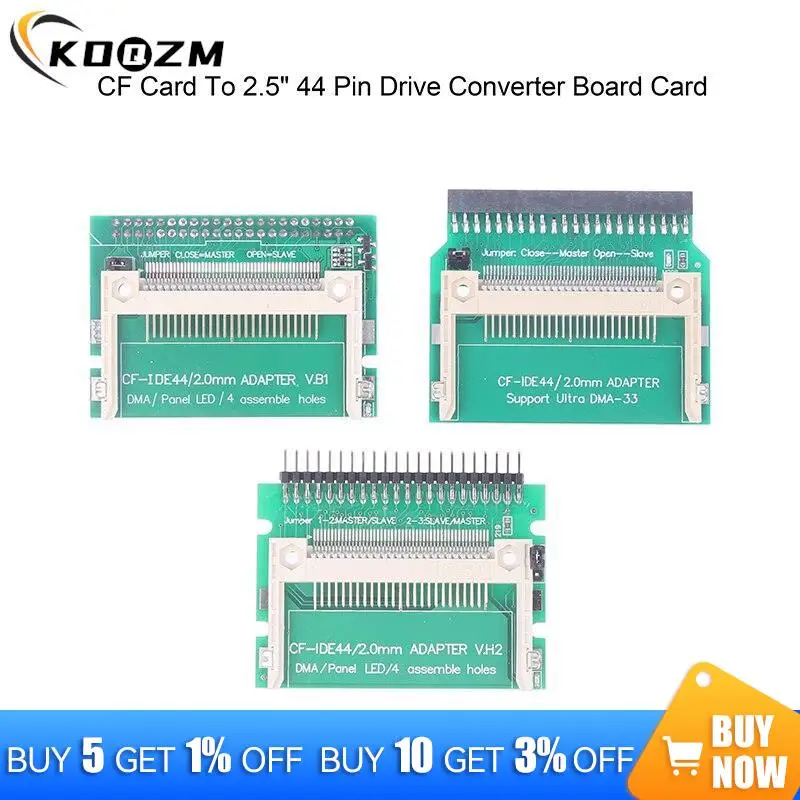 

CF Compact Flash Memory Card To Laptop IDE 2.5" 44 Pin Drive Board HDD Bootable Adapter Converter Card