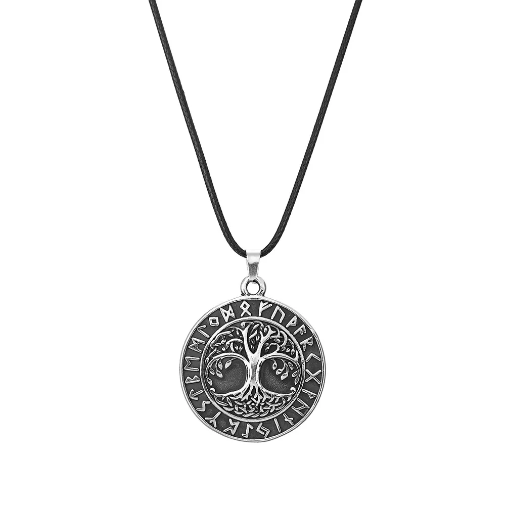 New Viking Pendant Necklaces Women/Men Jewelry Vintage Silver Tree Of Life Necklace Rope Chain Gift for Friends Family
New Viking Pendant Necklaces Women/Men Jewelry Vintage Silver Tree Of Life Necklace Rope Chain Gift for Friends Family