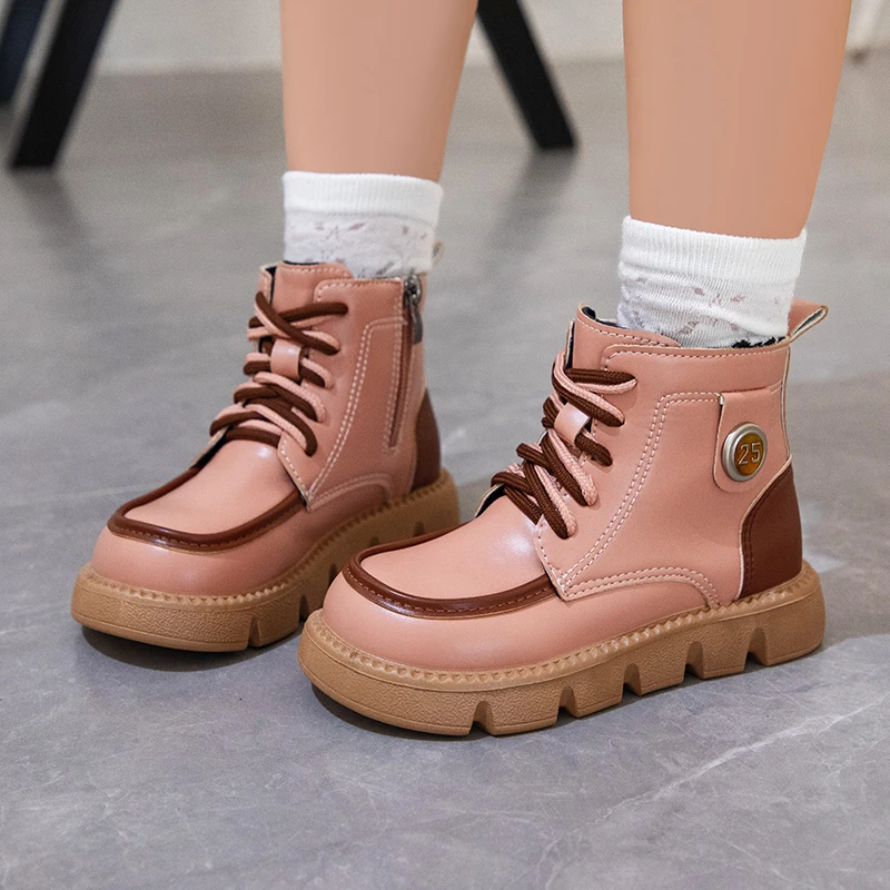 Autumn and Winter Girls Ankle Boots Fashion Non-slip Boys PU Leather Short Boots Children Korea Boots Fall Toddler Girl Boots
Autumn and Winter Girls Ankle Boots Fashion Non-slip Boys PU Leather Short Boots Children Korea Boots Fall Toddler Girl Boots
