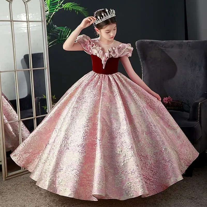 2023 Elegant Kids Wedding Vestidos Lace Mesh Children's Long Princess Piano Performance Dress for Girls Evening Dresses K72
2023 Elegant Kids Wedding Vestidos Lace Mesh Children's Long Princess Piano Performance Dress for Girls Evening Dresses K72