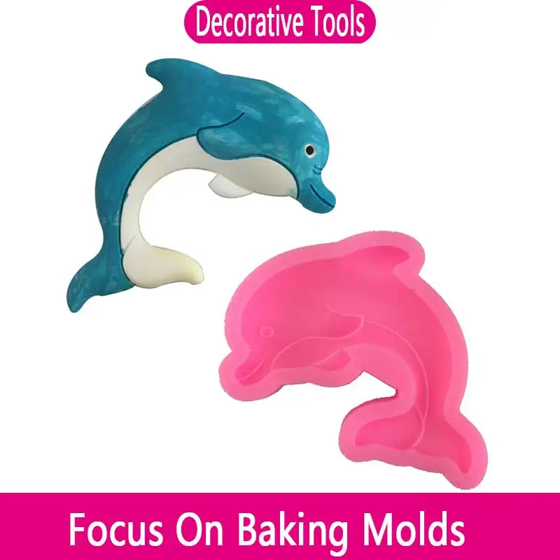 Sea Dolphin Silicone Chocolate Mousse Sugar Baking Mold Gypsum DIY Drop Glue Soap Mold Cake Decorating Tools Kitchen Accessories
Sea Dolphin Silicone Chocolate Mousse Sugar Baking Mold Gypsum DIY Drop Glue Soap Mold Cake Decorating Tools Kitchen Accessories