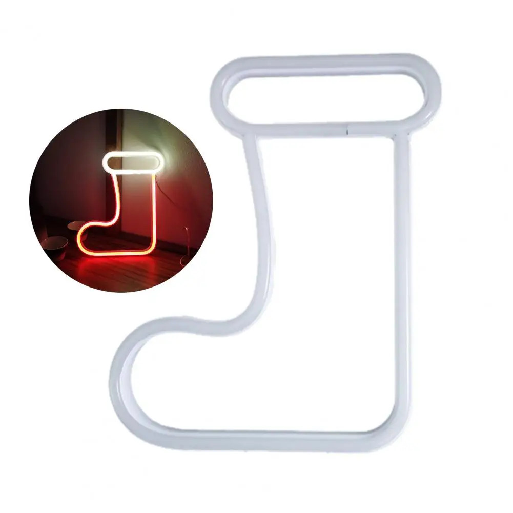 Versatile Decorative Light Eye-catching Xmas Stockings Neon Light Decoration Shape Usb/battery Operated Led Lamp for Non-glaring
Versatile Decorative Light Eye-catching Xmas Stockings Neon Light Decoration Shape Usb/battery Operated Led Lamp for Non-glaring