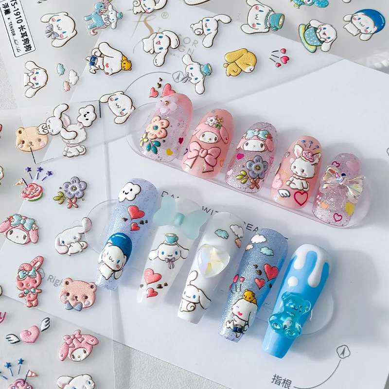 Наклейка для ногтей Sanrio, новинка, стикер для ногтей в стиле мультфильма Cinnamoroll Mymelody, милый рельефный стикер для ногтей, наклейка для ногтей, ю...
Наклейка для ногтей Sanrio, новинка, стикер для ногтей в стиле мультфильма Cinnamoroll Mymelody, милый рельефный стикер для ногтей, наклейка для ногтей, ю...