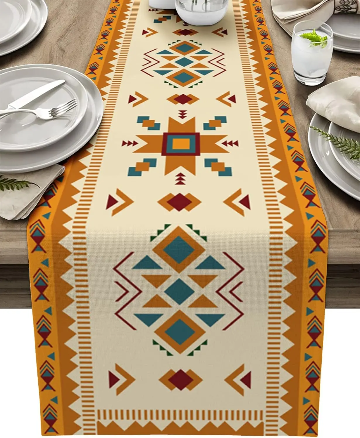 Льняная скатерть-дорожка Southwest Orange Blue
Льняная скатерть-дорожка Southwest Orange Blue