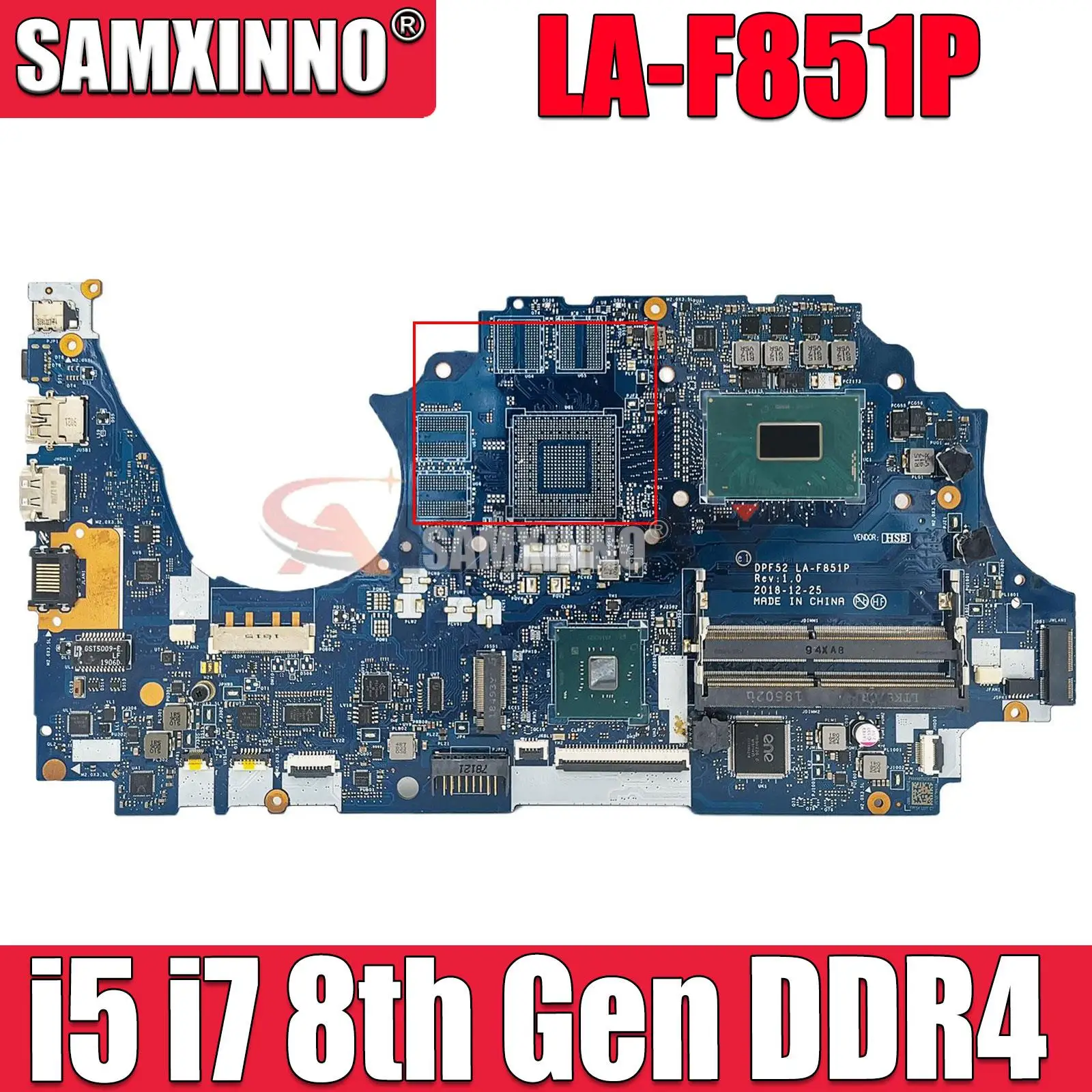 L25090-601 для HP Zbook 15V G5 Материнская плата ноутбука DPF52 LA-F851P I7-8750H CPU DDR4 I5-8300H 100% Протестировано
L25090-601 для HP Zbook 15V G5 Материнская плата ноутбука DPF52 LA-F851P I7-8750H CPU DDR4 I5-8300H 100% Протестировано