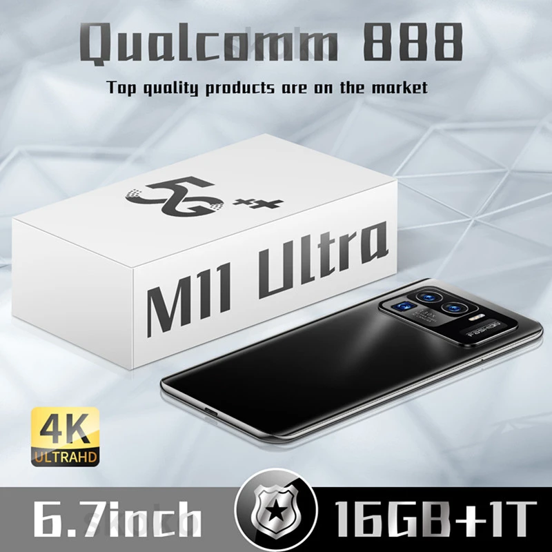 SKO M11 Ultra Android Smartphone 16GB+1TB 24+48MP Mobile Phone 6.7 HD HD Camera 4G/5G Network Global version Cellphone
SKO M11 Ultra Android Smartphone 16GB+1TB 24+48MP Mobile Phone 6.7 HD HD Camera 4G/5G Network Global version Cellphone