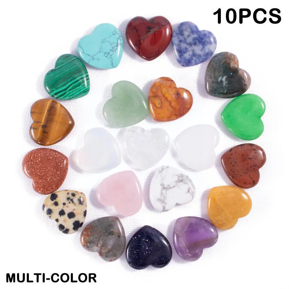 10pcs 2cm Natural Stone Crystal Non-porous Heart-shaped Pendant Love Heart Crafts Making Gifts Crystal Gem Diy Jewelry Orna G0o7
10pcs 2cm Natural Stone Crystal Non-porous Heart-shaped Pendant Love Heart Crafts Making Gifts Crystal Gem Diy Jewelry Orna G0o7