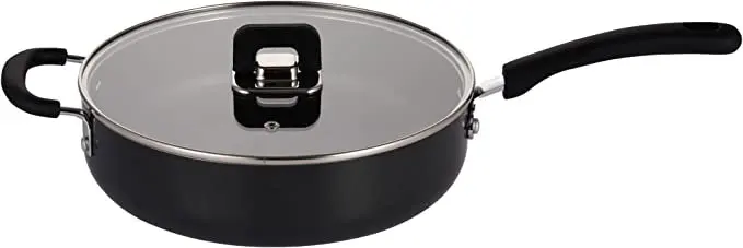 2023 New Saute Pan W/ Lid-Non-Stick Stylish Kitchen Cookware W/ Foldable Knob, 3.7 Quart (Black) Non-stick Pan Frying Steak Panc
2023 New Saute Pan W/ Lid-Non-Stick Stylish Kitchen Cookware W/ Foldable Knob, 3.7 Quart (Black) Non-stick Pan Frying Steak Panc