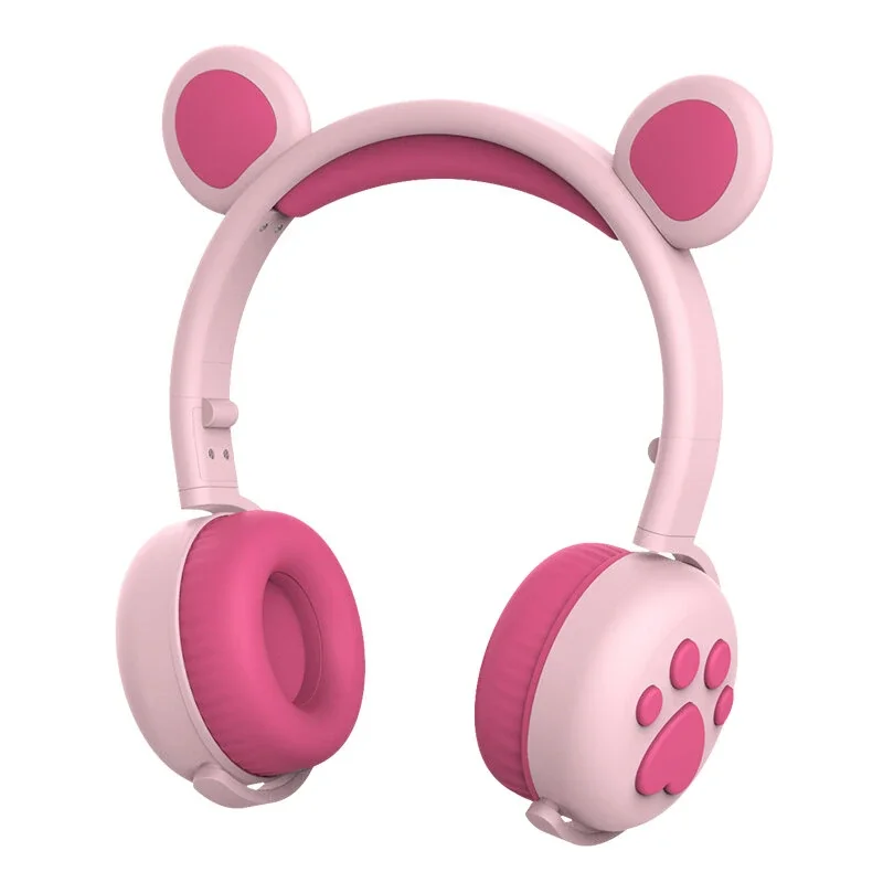 Cute LED Cat Bear Ear Bluetooth 5.0 Headphones Foldable Over-Ear HIFI Stereo Wireless Headset with Mic LED Light
Cute LED Cat Bear Ear Bluetooth 5.0 Headphones Foldable Over-Ear HIFI Stereo Wireless Headset with Mic LED Light