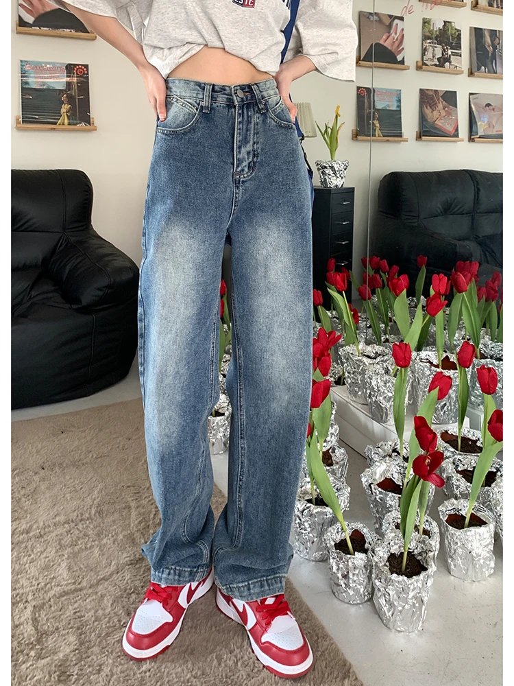 Blue Wide Leg Denim Trouser Baggy Casual Streetwear Classic Straight Mom Jean 2022 Woman's High Waist Pants Vintage Jeans
Blue Wide Leg Denim Trouser Baggy Casual Streetwear Classic Straight Mom Jean 2022 Woman's High Waist Pants Vintage Jeans