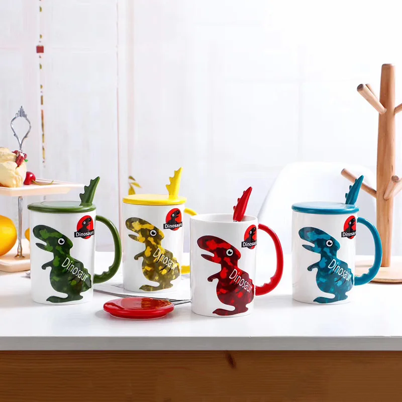 Mug Ceramic 3D Dinosaur Shape Hand Painted Animals Mug with lid Ceramic Coffee Cup Milk Tea Mug with spoon ,Birthday Gifts
Mug Ceramic 3D Dinosaur Shape Hand Painted Animals Mug with lid Ceramic Coffee Cup Milk Tea Mug with spoon ,Birthday Gifts