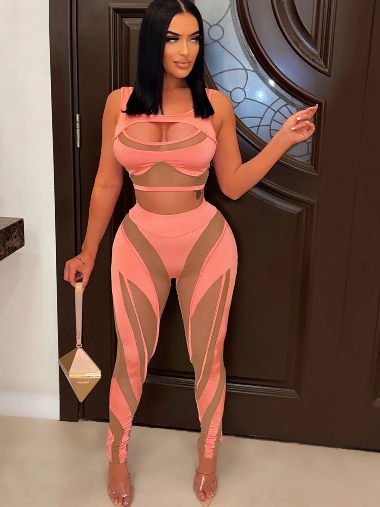 Zoctuo Outfits Clothes Set Night Women Chic Tracksuits Legging Pants 2 Two-Piece Set Fashion Hollow Out Crop Tops And Trousers
Zoctuo Outfits Clothes Set Night Women Chic Tracksuits Legging Pants 2 Two-Piece Set Fashion Hollow Out Crop Tops And Trousers
