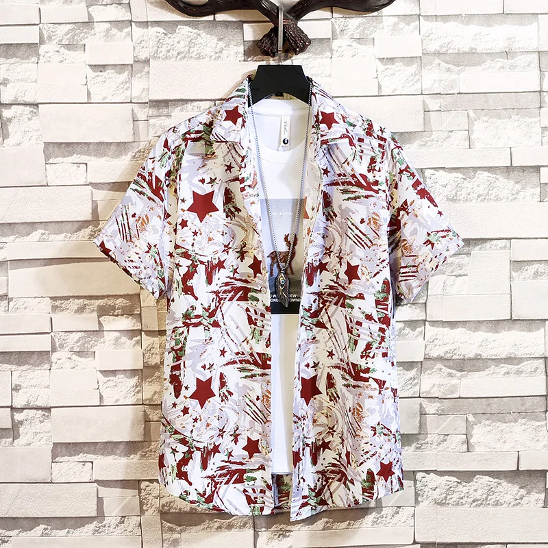 Fashion flower design short sleeve casual shirts men's hawaiian blouse 2022 plus asian summer clothes size 5XL
Fashion flower design short sleeve casual shirts men's hawaiian blouse 2022 plus asian summer clothes size 5XL