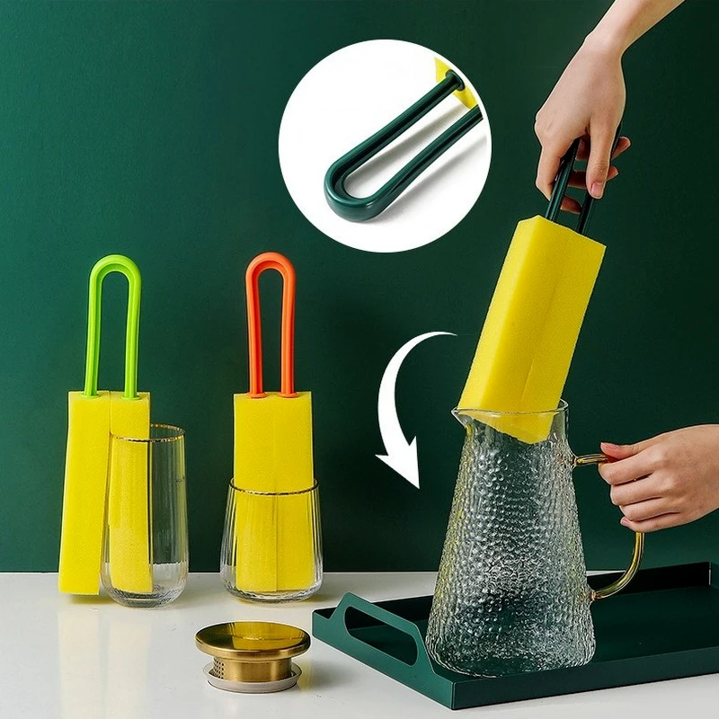 High Density Long Handle Tableware Cup Brush Double Side Dishwashing Sponge Household Magic Cleaning Tools Kitchen Accessories
High Density Long Handle Tableware Cup Brush Double Side Dishwashing Sponge Household Magic Cleaning Tools Kitchen Accessories