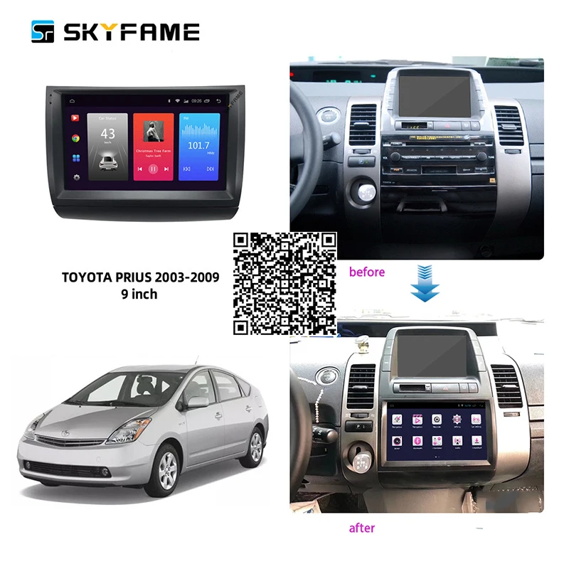 Автомобильная стереосистема SKYFAME для Toyota Prius 2003-2009 Android, мультимедийная система
Автомобильная стереосистема SKYFAME для Toyota Prius 2003-2009 Android, мультимедийная система