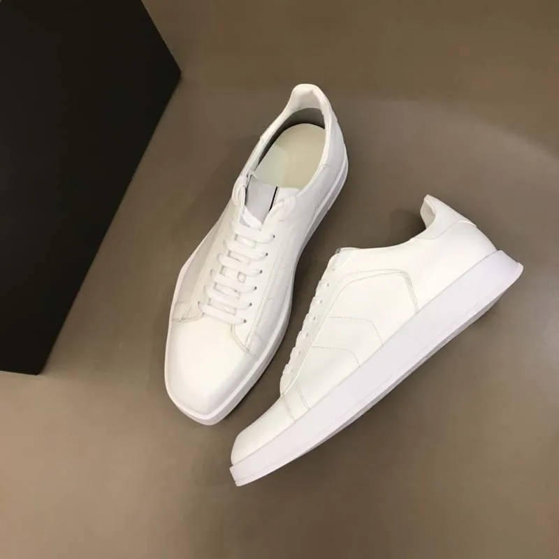 Fashion Brand Calfskin Lace-up Sneakers Jane Cowhide Lining Super Breathable Lightweight Sneakers Designer Quality White Shoes
Fashion Brand Calfskin Lace-up Sneakers Jane Cowhide Lining Super Breathable Lightweight Sneakers Designer Quality White Shoes