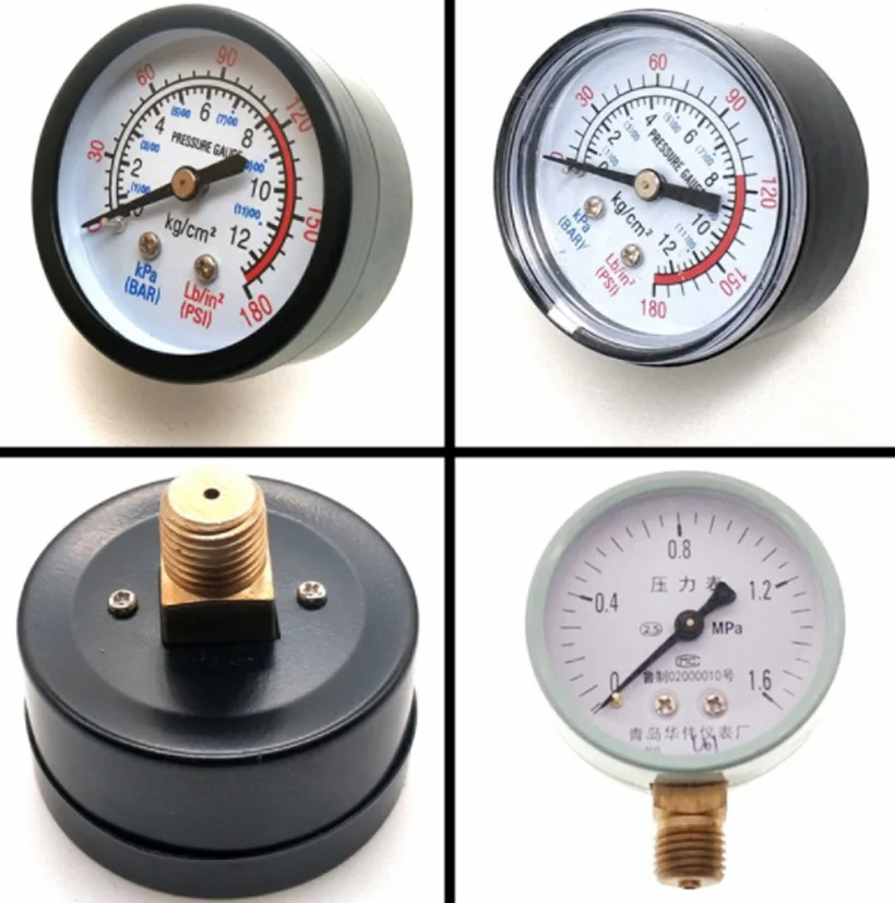 Air Compressor Pneumatic Hydraulic Fluid Pressure Gauge 
Air Compressor Pneumatic Hydraulic Fluid Pressure Gauge