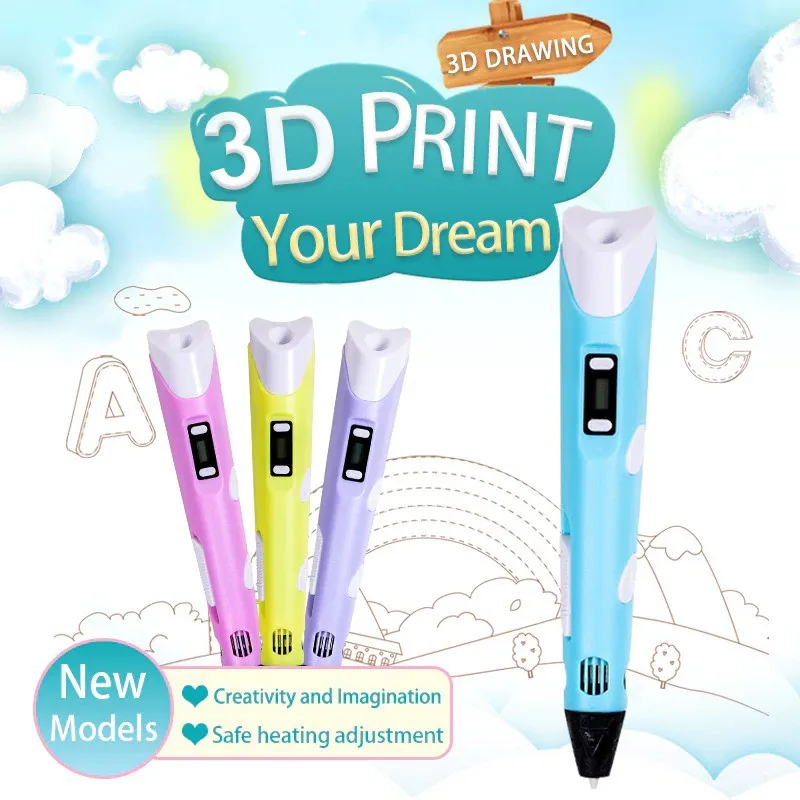 3d-карандаш для творчества ручка 3d-печати с пла цифровая 3d-ручка рисования