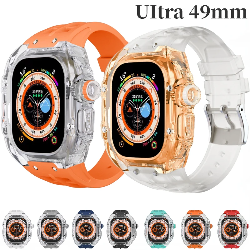 Ремешок резиновый прозрачный для Apple Watch Ultra 49 мм, аксессуары для моделирования часов серии iWatch Ultra 49 мм
Ремешок резиновый прозрачный для Apple Watch Ultra 49 мм, аксессуары для моделирования часов серии iWatch Ultra 49 мм