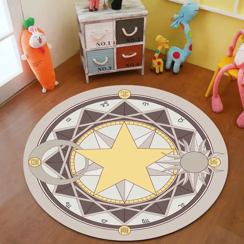 Cute Cartoon Cardcaptor Girl Sakura Magic Circle Round Carpet Computer Chair Mat Carpet Home Decor Carpet
Cute Cartoon Cardcaptor Girl Sakura Magic Circle Round Carpet Computer Chair Mat Carpet Home Decor Carpet
