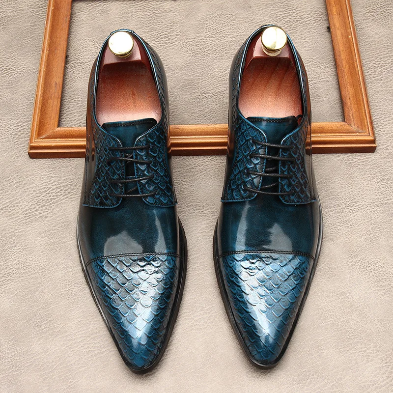 2022 Luxury Brand Men Wedding Dress Oxfords Vintage Crocodile Design Blue Gold Leather Pointed Toe Business Formal Men Flats 45
2022 Luxury Brand Men Wedding Dress Oxfords Vintage Crocodile Design Blue Gold Leather Pointed Toe Business Formal Men Flats 45