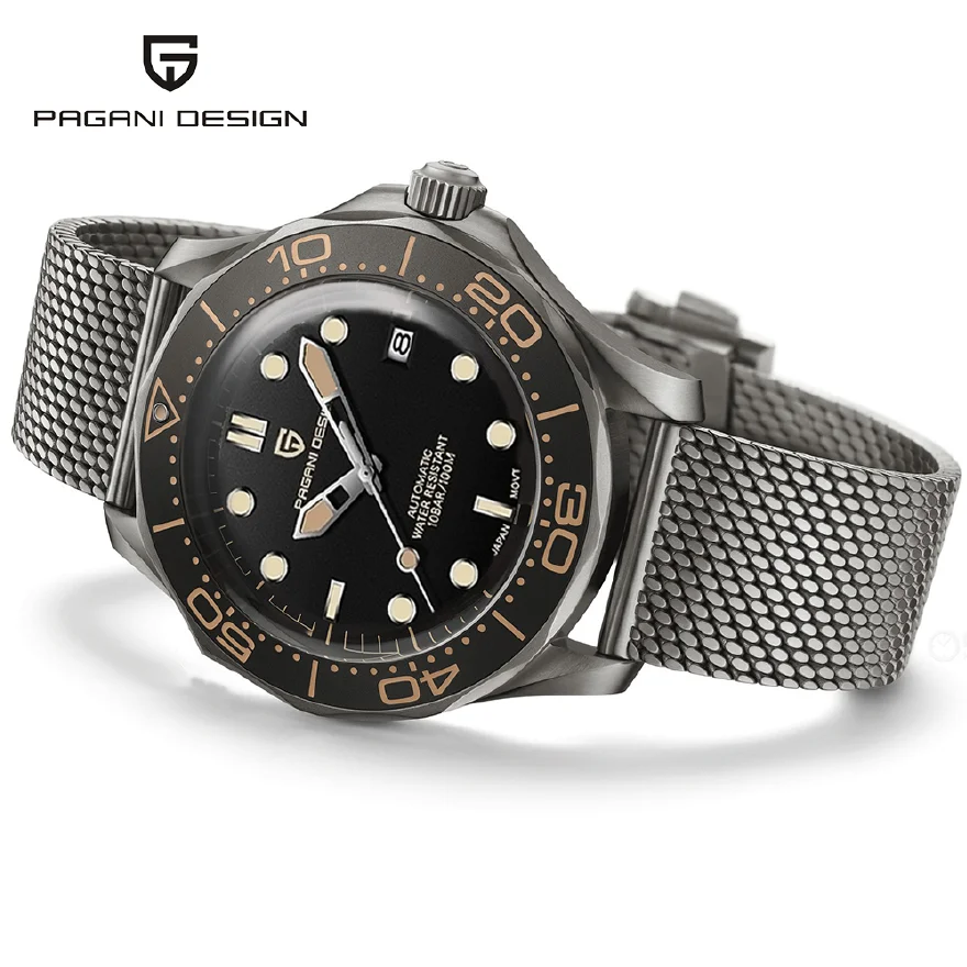 PAGANI DESIGN 2022 New Automatic Watches for Men Mechanical Wristwatch men Steel Dive watch men NH35 Clock Man Reloj Hombre
PAGANI DESIGN 2022 New Automatic Watches for Men Mechanical Wristwatch men Steel Dive watch men NH35 Clock Man Reloj Hombre