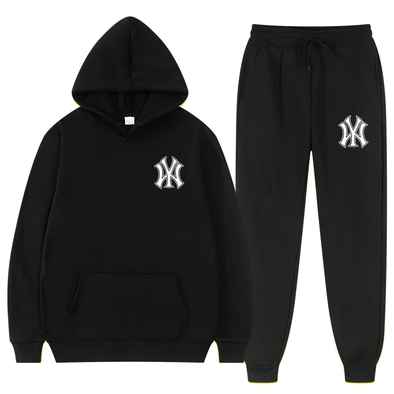 Men's and women's sportswear hooded hoodies and tie up pants, sports slimming running sportswear autumn and winter
Men's and women's sportswear hooded hoodies and tie up pants, sports slimming running sportswear autumn and winter