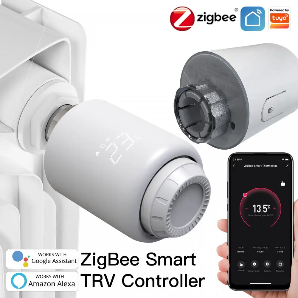 Термостатический клапан радиатора Tuya Smart ZigBee, приводы для умного дома с дистанционным управлением, термостат для обогрева и температуры
Термостатический клапан радиатора Tuya Smart ZigBee, приводы для умного дома с дистанционным управлением, термостат для обогрева и температуры