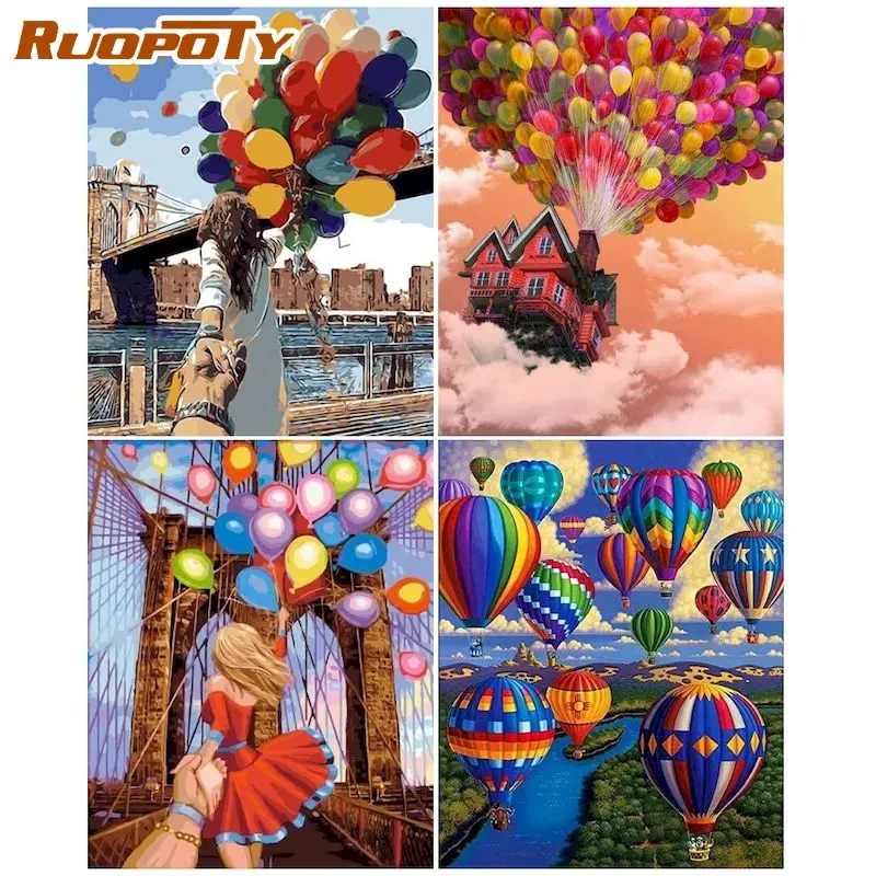 RUOPOTY Paint By Number Hot Air Balloon Drawing DIY Pictures By Numbers Scenery Kits Hand Painted Painting Art Home Decor
RUOPOTY Paint By Number Hot Air Balloon Drawing DIY Pictures By Numbers Scenery Kits Hand Painted Painting Art Home Decor