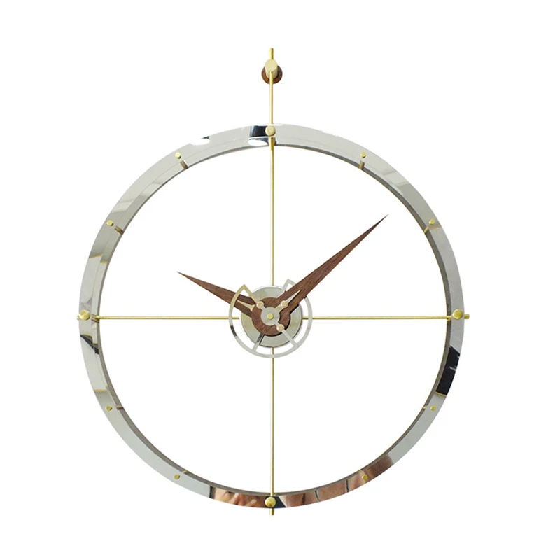 Nordic Creative Spain Wall Clock Modern Design Silver Walnut Large Clocks Wall Home Decor Stainless Steel Living Room Decoration
Nordic Creative Spain Wall Clock Modern Design Silver Walnut Large Clocks Wall Home Decor Stainless Steel Living Room Decoration