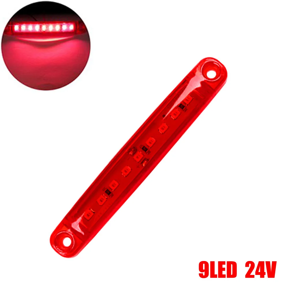 1pc 24V 9 LED Auto Side Marker Indicator Lights Car External Lights Tail Light Marker Light And Some Mounting Screws
1pc 24V 9 LED Auto Side Marker Indicator Lights Car External Lights Tail Light Marker Light And Some Mounting Screws