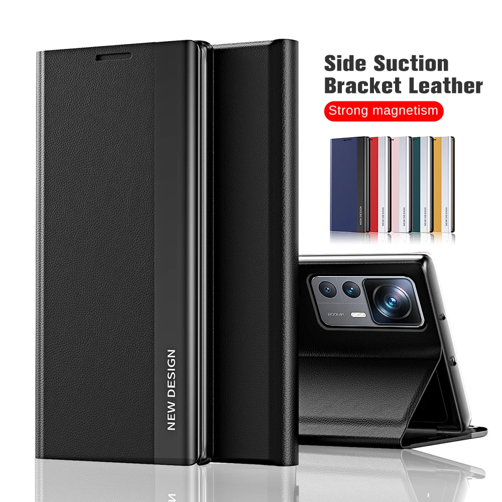 Кожаный чехол-книжка с магнитной подставкой для Xiaomi 12 T Pro
Кожаный чехол-книжка с магнитной подставкой для Xiaomi 12 T Pro